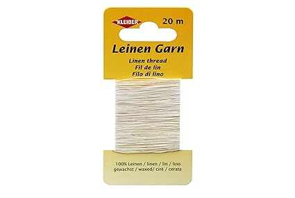 Kleiber 11,8 x 6,2 x 0,4 cm Leinen-Garn, weiß