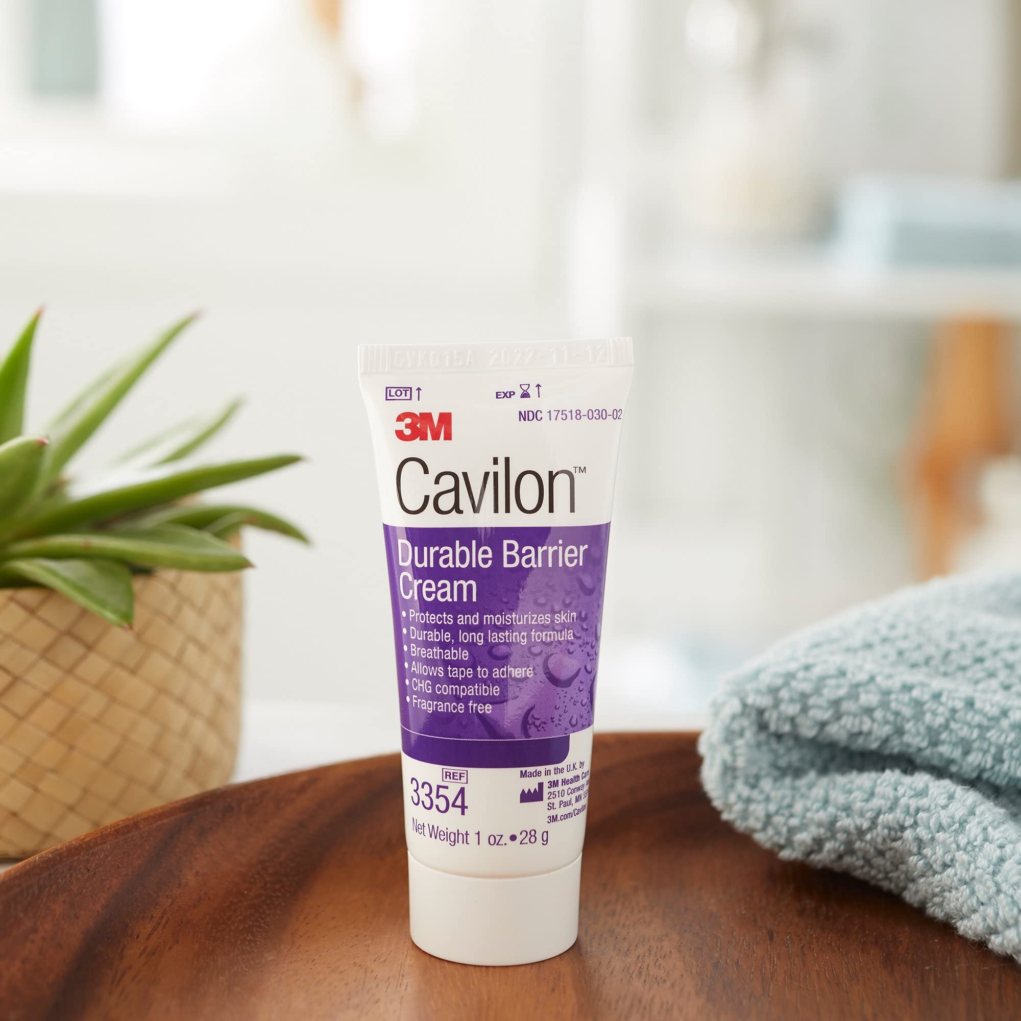 3M Cavilon Unscented Skin Protectant Cream 1 oz. Tube 3354 1 Ct