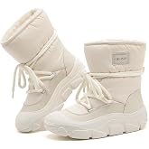 OKOMO Women's Winter Snow Boots &ndash; Waterproof, Insulated Ankle Booties with Warm Fur Lining for Outdoor Comfort