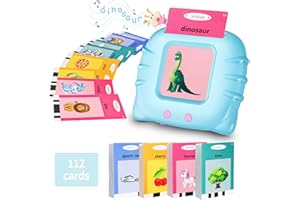 BEILAEEA Toddler Toys for 2 3 4 5 Year Old Boys and Girls, Autism Sensory Toys for Autistic Children, Learning Montessori Toys, Speech Therapy Toys, 224 Sight Words Talking Flash Cards (Blue 224)