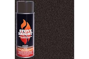 WOODEZE Stove Bright High Temp Stove Hearth Spray Paint | Up to 1200° F - Rich Brown Metallic - 8124