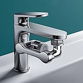 Faucet Aerator,1080° Rotating Extender Aerator, Durable Splash Proof Faucet Extender, Two Ways Water Saver Faucet Aerator, Ca