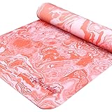 AIMERDAY Non Slip Yoga Mat Eco Friendly TPE Exercise Mat Premium Print 1/4 Inch Thick High Density Lightweight Pilates Mat wi