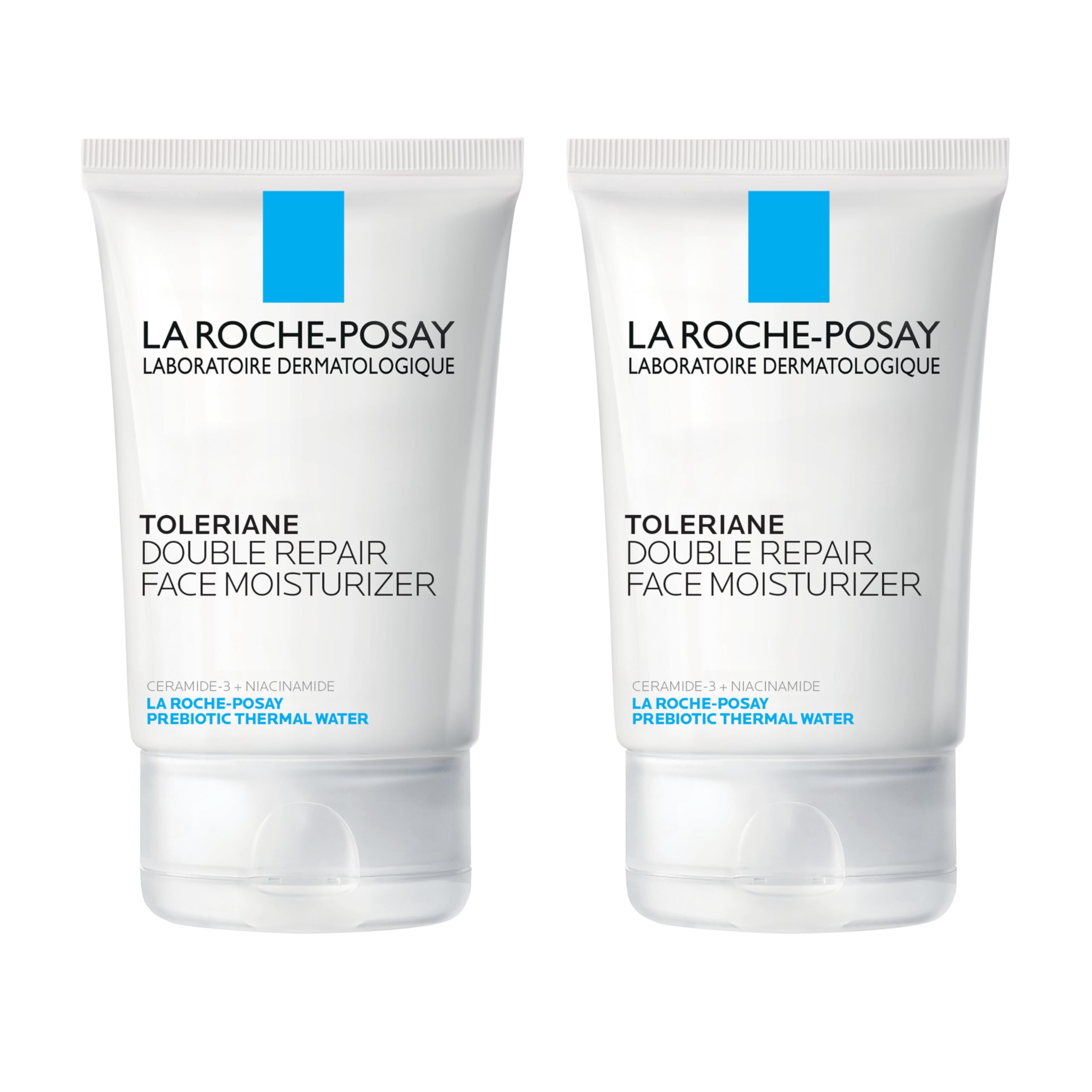 La Roche-Posay Toleriane Double Repair Face Moisturizer, Daily Moisturizer Face Cream with Ceramide and Niacinamide for All Skin Types, Oil Free, Fragrance Free (Pack of 2) Image