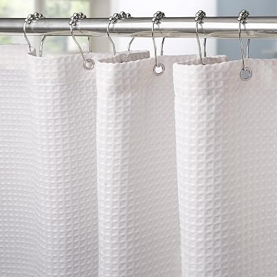 Waterproof Narrow Shower Curtain 92x182cm White
