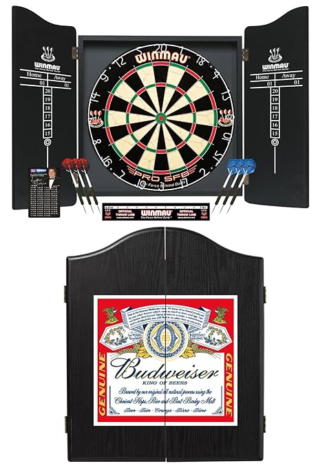 Deluxe Winmau Budweiser Complete Dart Set With Pro Sfb Premium