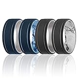 ROQ Silicone Rubber Wedding Ring for Men, Men's