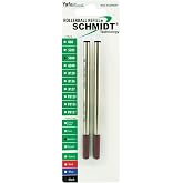 Schmidt 5888 Ceramic Rollerball Metal Tube Refill &ndash; Medium Point 0.7mm, Black Ink, Smooth and Consistent Writing Refills, German-Made Quality, Long-Lasting Performance, 2 Pack Blister