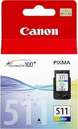 Canon CL-511 ChromaLife 100+ Colour Ink Tank Original 9ml Cyan Magenta Yellow view 1
