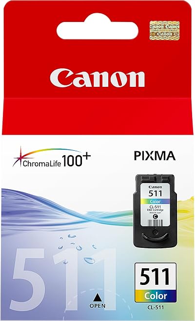 Canon CL-511 ChromaLife 100+ Colour Ink Tank Original 9ml Cyan Magenta Yellow