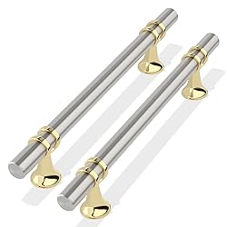 OYX 12Pack 5inch Dresser Pulls Brushed Nickel