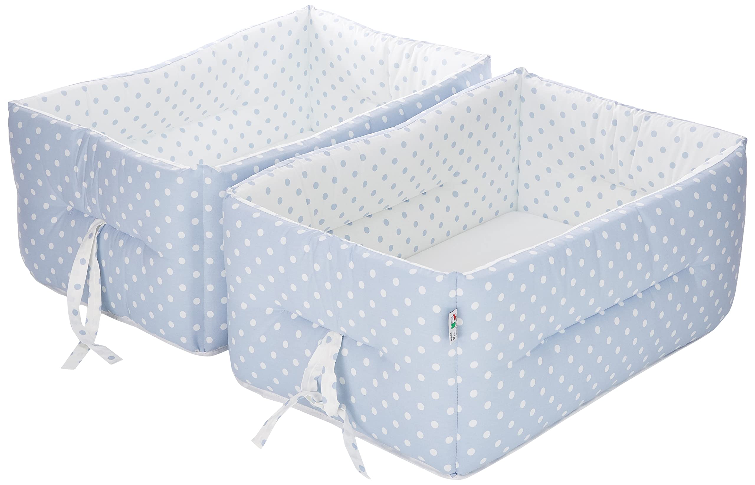 Italbaby Gemmy Dotted Cot Reducer, Light Blue, Multi-Color, One Size