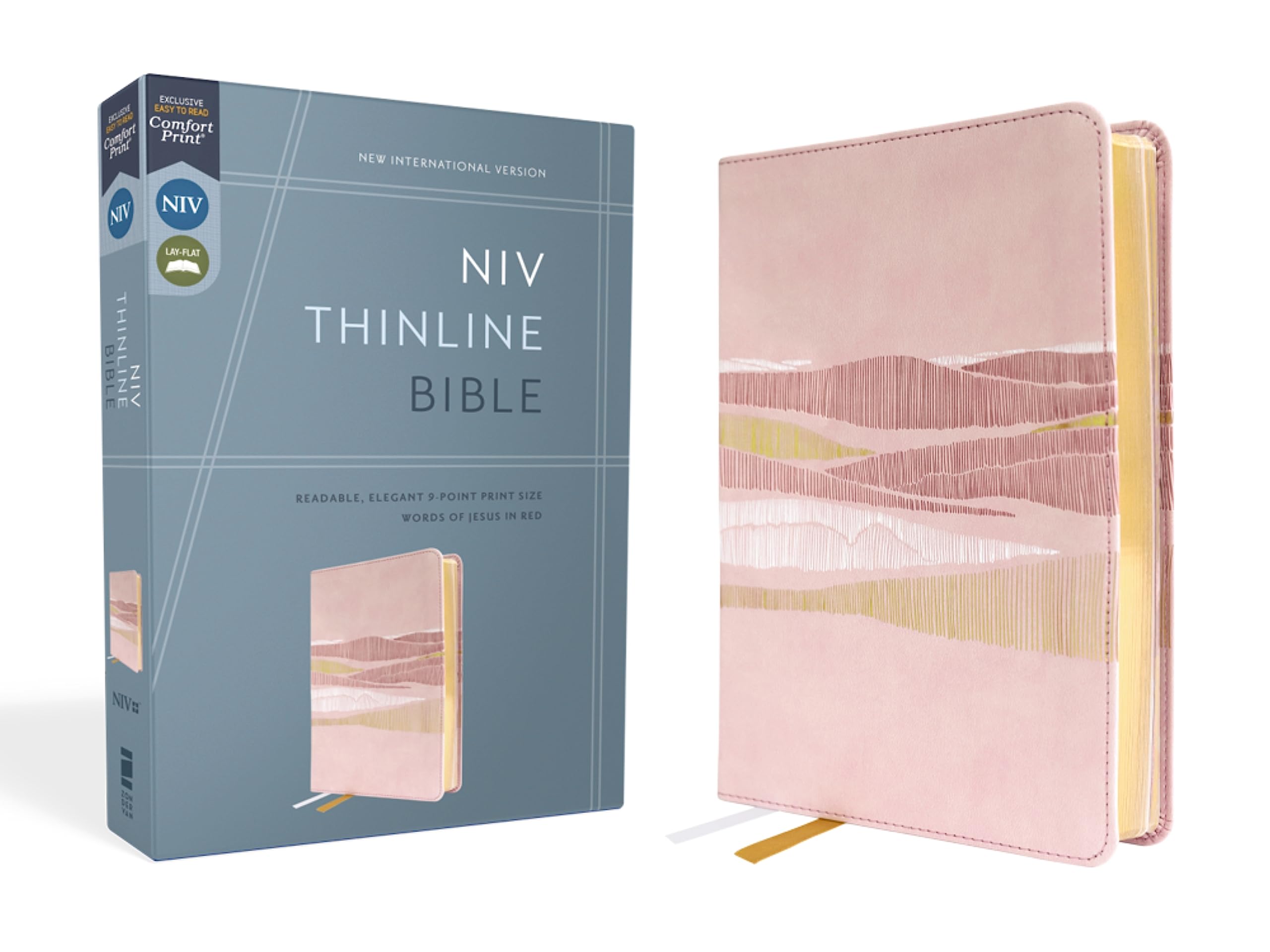 NIV, Thinline Bible, Leathersoft, Pink, Red Letter, Comfort Print NIV, Thinline Bible, Leathersoft, Pink, Red Letter, Comfort Print Imitation Leather