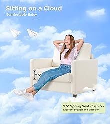 Welzona Sofa Accent Chair, 33" Reading Chair for