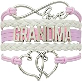 Infinity Collection Grandma Bracelet, Grandma Jewelry Makes Great Grandma Gifts(Blue & Pink Available)