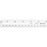 Westcott 6-Inch Flexible Metric Ruler, Clear