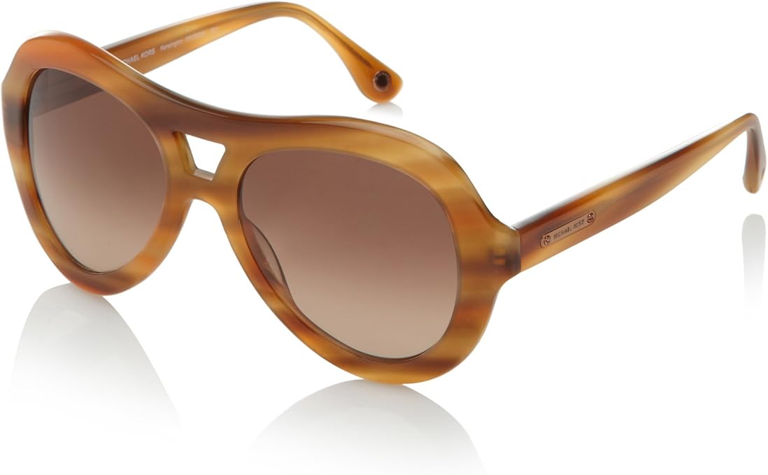 Michael Kors MKS209 Kensington 724 Blonde Horn Retro Aviator Sunglasses Amazon.co.uk Clothing