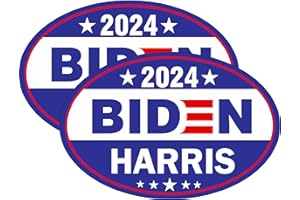 KROMNOUR Biden Harris 2024 Car Bumper Sticker Decal,Vote Biden Reflective Decal for Laptop Car Bumper Window Car Decoration 4x6"(2 Pic)