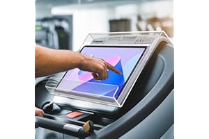 Treadmill Tablet Holder, Acrylic Treadmill Book Holder, Clear Treadmill Tablet Mount, Portable Exercise Bike Reading Stand Co