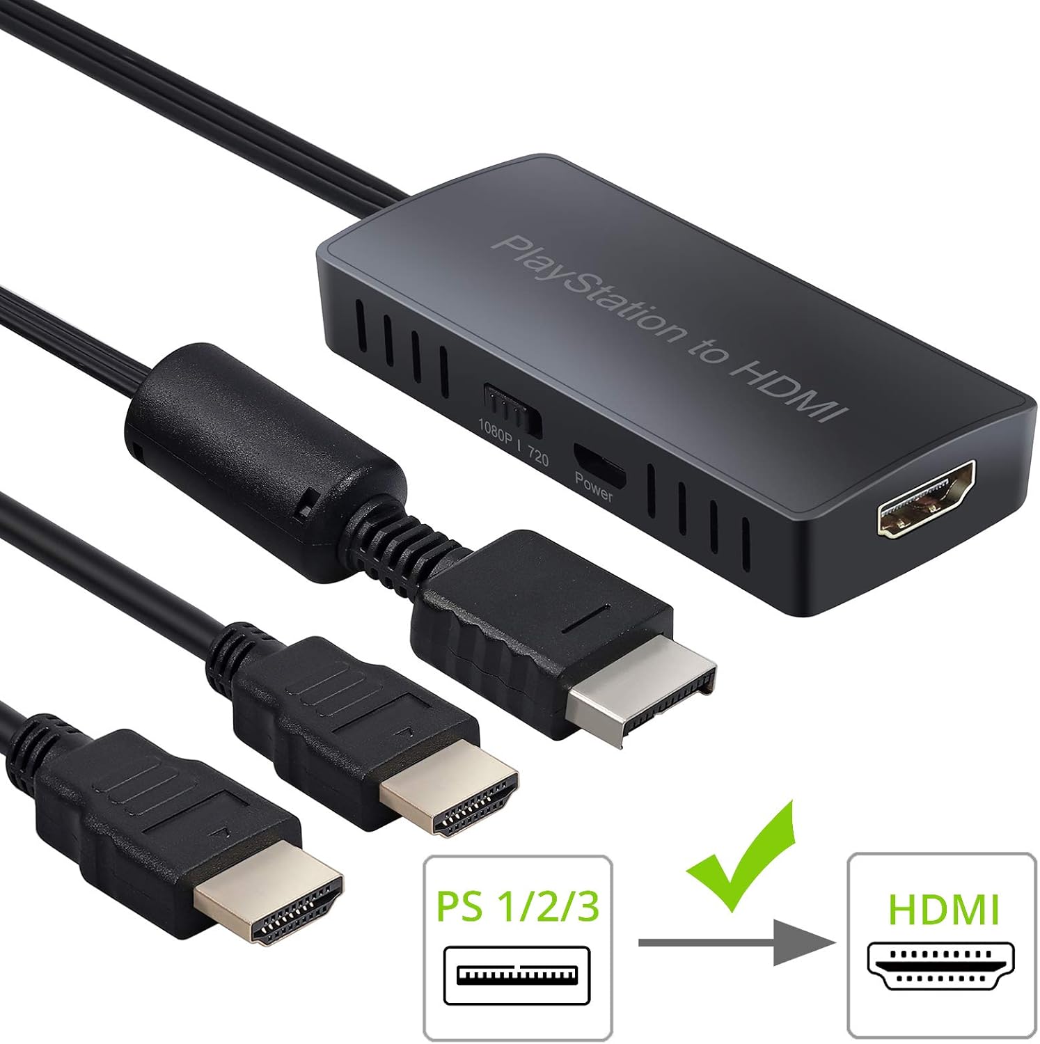 Ps2 To Hdmi Adapter Eluteng Ps2 Hdmi Video Converter With 3 5mm Audio Output Av To Hdmi Signal Transfer 1080p Ps2 Video Adaptor Compatible With Ps2 Console Playstation Hdtv Hdmi Monitor Electronics Accessories
