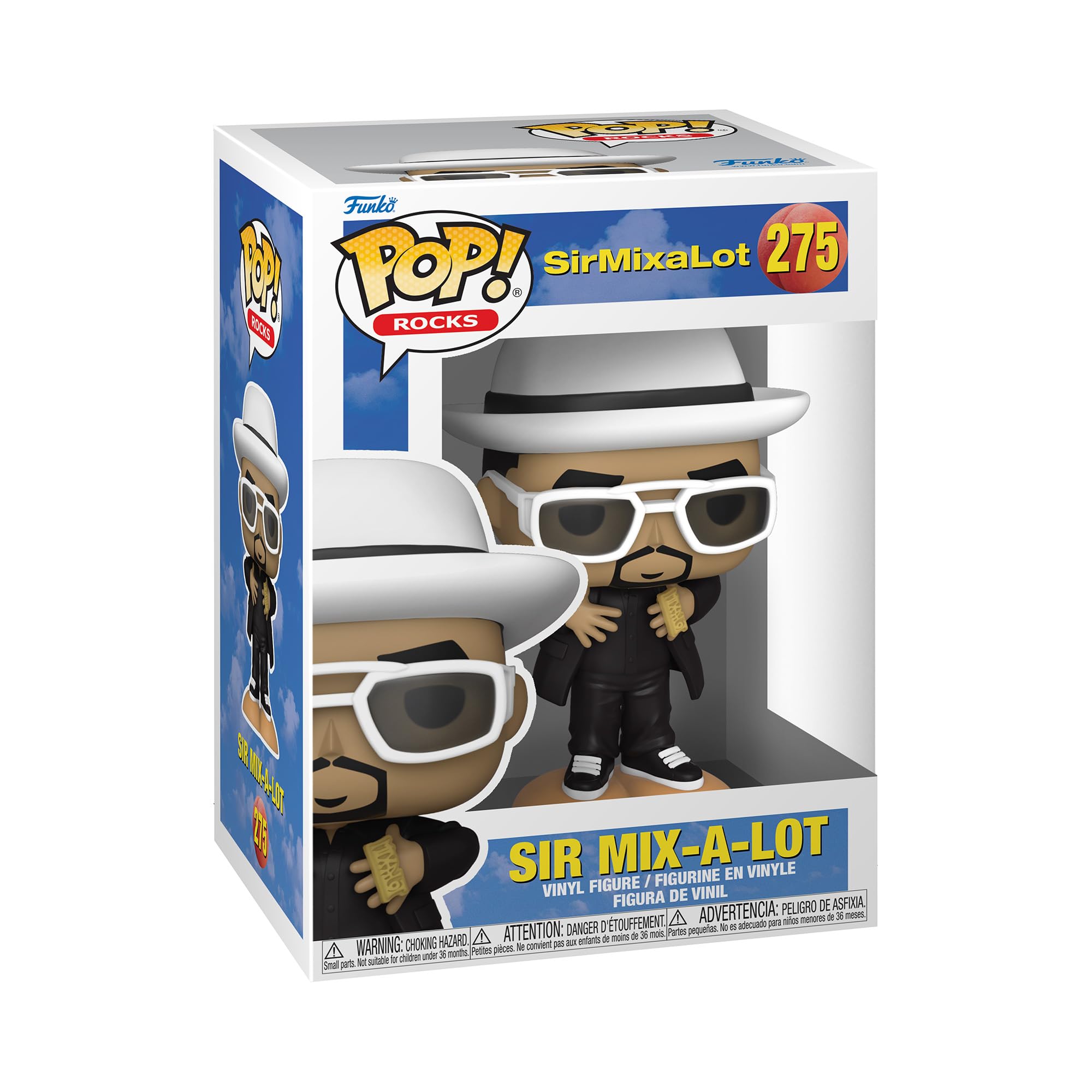 Funko POP! Rocks: Sir Mix-A-Lot-Mix-A-Lot - Sir Mix-a-lot - Collectable Vinyl Figure - Gift Idea - Official Merchandise - Toys for Kids & Adults - Music Fans - Model Figure for Collectors and Display