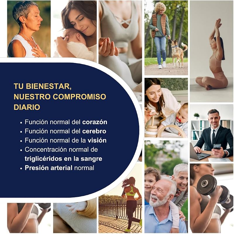 Omega 3 EPA y DHA IFOS Certificado 90 Cápsulas - OMEGOR Vitality 1000 Omega-3 Aceite de Pescado Libre de Metales Pesados y Fácil de Digerir
