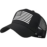 IIN American Flag Mesh Baseball Cap, Patriotic Trucker Hat for Men Women, Quick-Dry Breathable Design, Adjustable Snapback