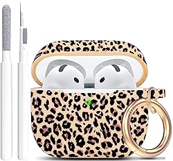 Silicone Leopard AirPods 4 Case 2024, Gawnock Case