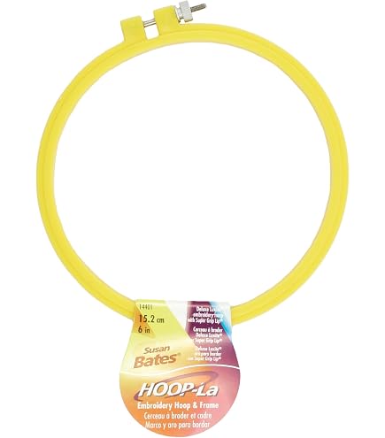 Amazon.com: Hoop-La 14401.008 Embroidery Hoop, 8-Inch,(Color May Vary)