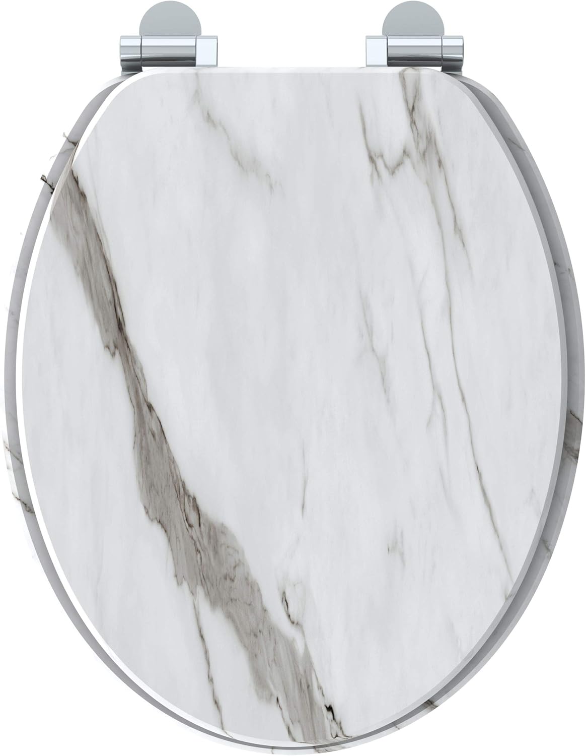 Allibert 824517 White Marble Toilet Seat, 373 cm x 53 cm x 46.5 cm