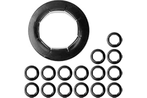 MAGLUV 16 Pcs Dolly Wheel Lock Washers Replacement for Hard-to-Find Spring Steel Push-On Pushnuts - Locking Washers Axel Parts fits 5/8" Dolly Axle Rods with Oiled Phosphate Finish