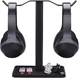Avantree HS908 Dual Headphone Stand Desk Gaming Headset Holder Mount Hanger view 1