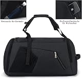 KASIBON Sports Duffle Bag 42L with Shoes Compartment Wet Pocket Waterproof view 4