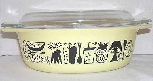 Amazon Com Pyrex Mod Kitchen Oval Casserole 043 With Lid 1 5 Qt