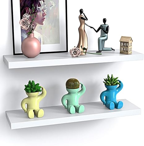 STOREMIC Wandregal, einfach zu installierendes Wandregal 2er-Set