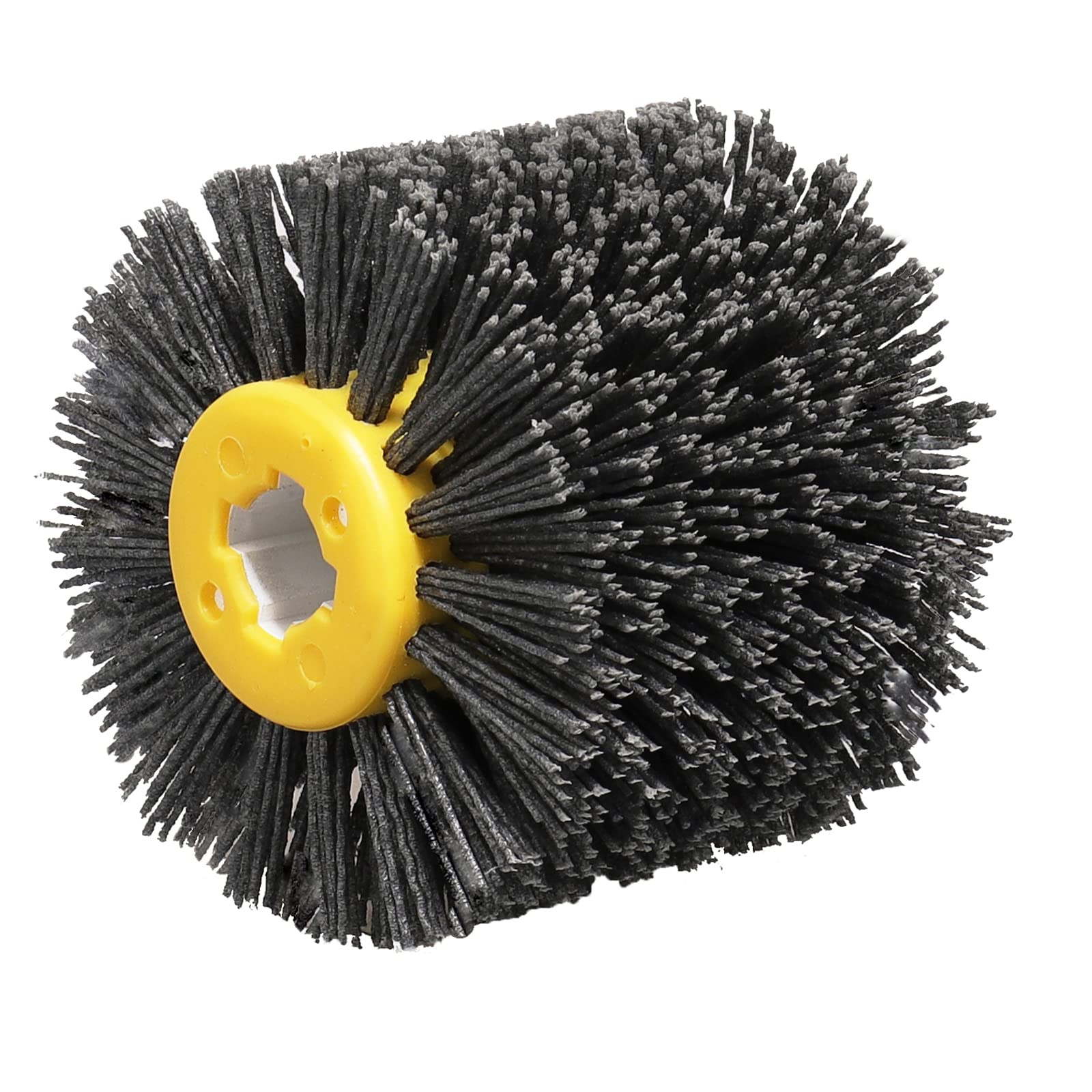 Shineboc Sanding Brushes, 80 Grit 120x100mm Abrasive Brushes, Polishing Brush for Woodworking, Grit Brush Nylon Brush Bristle Brushes for Satin Finishing Machine Wire Drawing Wheel