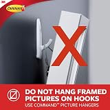 Command Heavyweight X-Large Hook with 3 Strips White Indoor 6.8 kg view 6