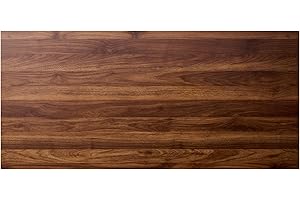 Kaboon Universal Tabletop 23.62" D x 59.1" W, Solid One-Piece Desktop for Sit Stand Desk, Double Desks, L Desk DIY,Wood Countertop Home or Commercial Use 1 inch Thick, Dark Walnut