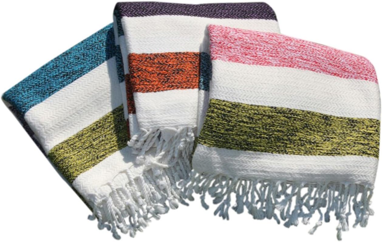 SET OF 3 XL ATS STORE TURKISH TOWEL Ultra Soft Fast Drying Beach Bath SPA Gym Pareo Fouta Beach Throw Multi Purpose Blanket 100% Premium Turkish Cotton