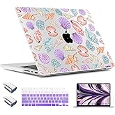 TWOLSKOO for MacBook Pro 14 inch Case M5 M4 M3 M2 M1 Pro Max Chip (2026-2021), Plastic Hard Shell & Keyboard Cover & Type C Adapter & Screen Protector, Colorful Shells