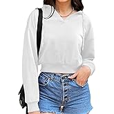 Womens Cropped Hoodie Crop Top Sweatshirts for Women Cropped Sweater