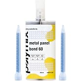 Polymix Metal Panel Bond 60 Adhesive 200ml Cartridge &amp; Two Application Mixing Nozzles