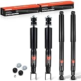 A-Premium Front and Rear Shock Absorbers, Set of 4 | Compatible with Chevrolet GMC Silverado 1500 Sierra 1500 (Classic) 1999-2007 - [4WD, Exc. Electronic Susp. &amp; Quadrasteer]