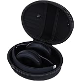 Lebakort Hard Carry Case Compatible with Beats Studio Pro Studio 3 Solo 4 Solo 3 Solo 2 Wireless Noise Cancelling Over-Ear Headphones (Black Case)