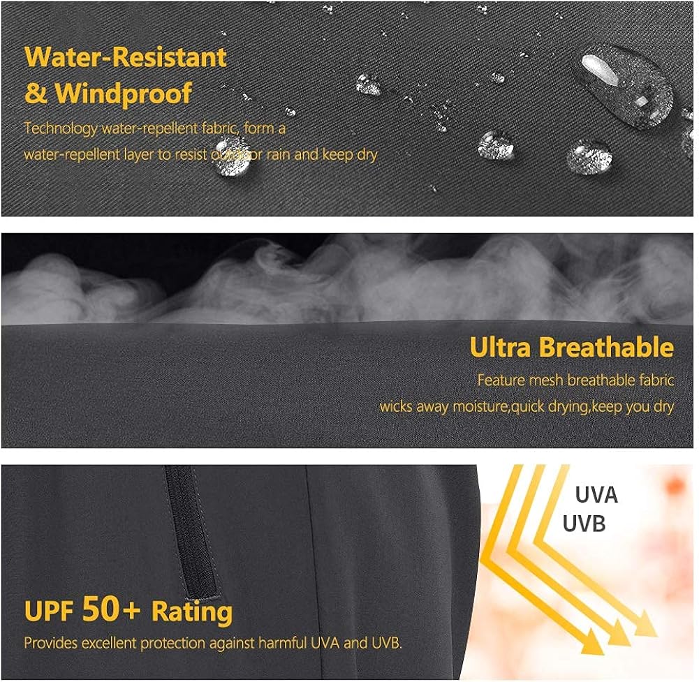 MOCOLY Women's Cargo Hiking Pants Elastic Waist Quick Dry Lightweight Outdoor Water Resistant UPF 50+ Long Pants Zipper at  Women’s Clothing store