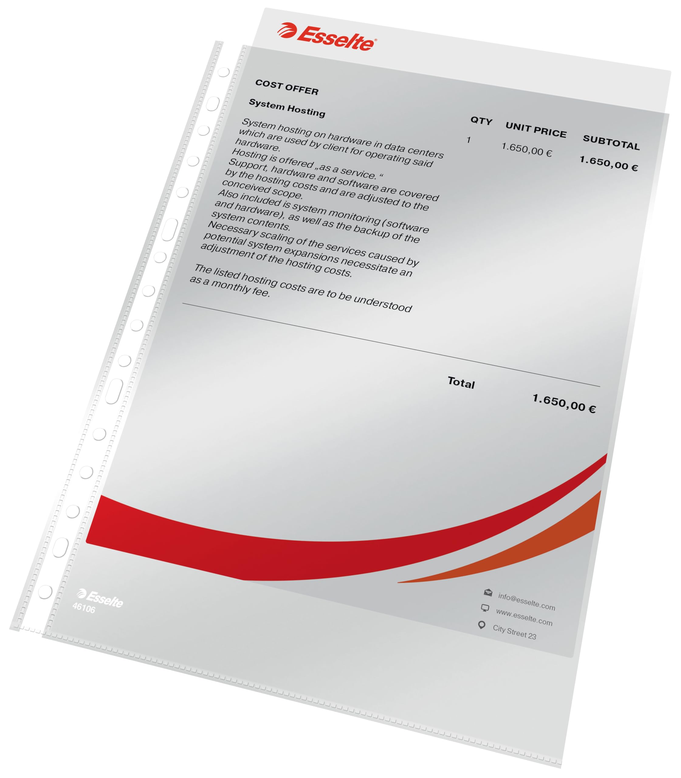 Esselte 46106 – Case Porta Documents