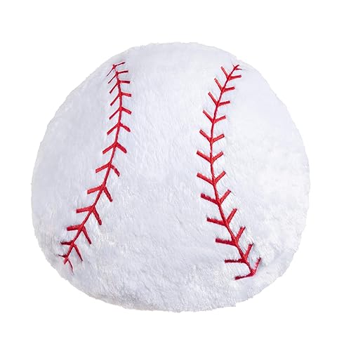 CatchStar Baseball Pillow Fluffy Baseball Plush Pillow Durable Stuffed