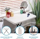 LIFETIME 30-Inch Adjustable Height Personal Table Almond view 4