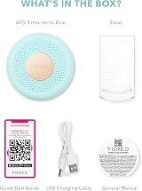 FOREO UFO 3 mini 4-in-1 Face Mask Skincare Device Arctic Blue - LED Thermo view 7