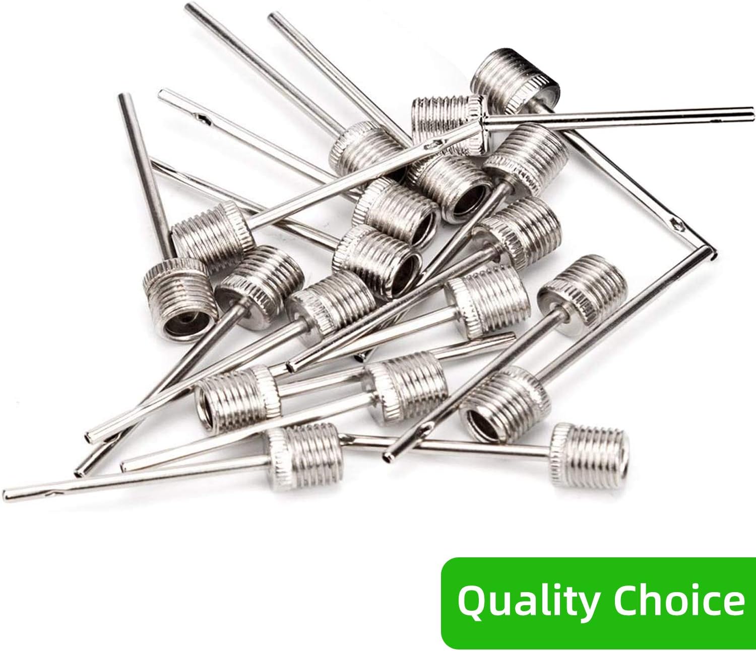 XCOZU 10 Pack Ball Needle with Side Holes, Stainless Steel Ball Pump